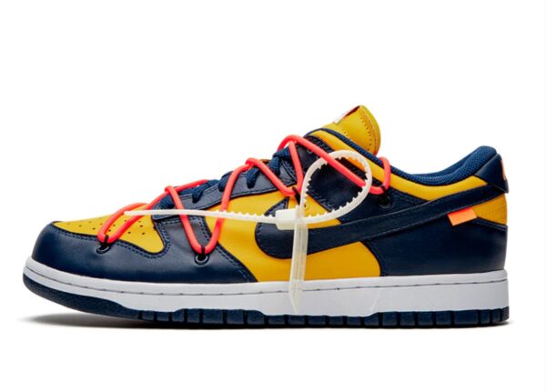 DUNK LOW OFF-WHITE UNIVERSITY GOLD MIDNIGTH NAVY