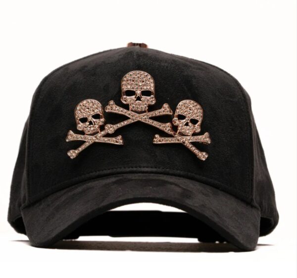 GORRA EL BARBAS HATS "ROSE GOLD SKULLS"